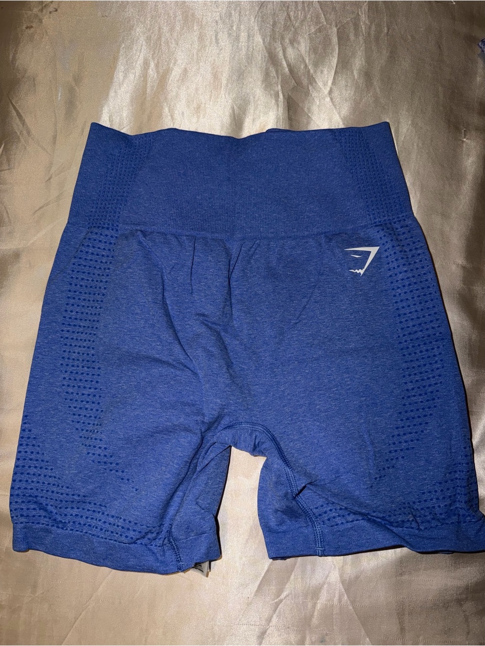 Gymshark Women’s High-Waist Royal Blue Seamless Bike Shorts